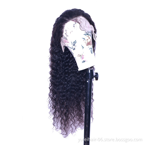 Wholesale Kinky Curly Lace Front Human Hair Wig Natural Long Raw Brazilian Hair Front Lace Wig For Women